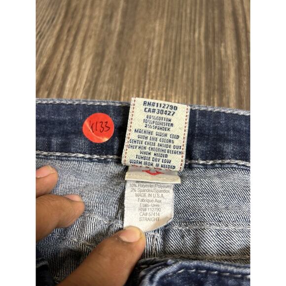 True Religion Womans Jeans Size 31 Straight 31x25 Custom Leg - Picture 7 of 14